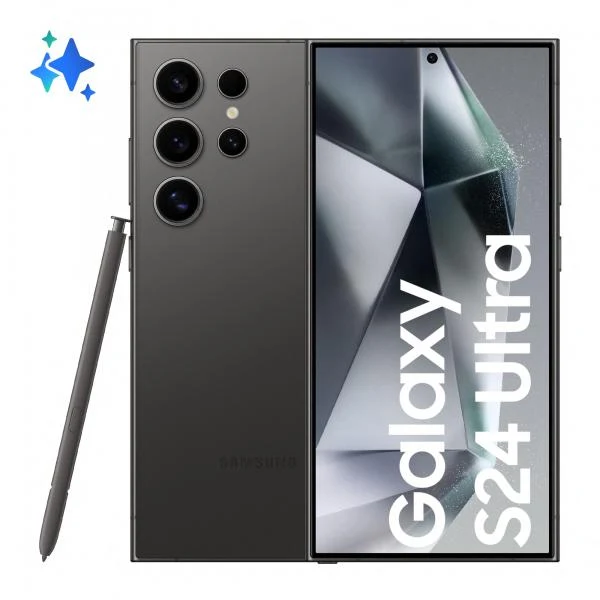 Samsung Galaxy S24 Ultra Smartphone AI, Display 6.8'' QHD+ Dynamic AMOLED 2X, Fotocamera 200MP, RAM 12GB, 512GB, 5.000 mAh, Titanium Black [SM-S928BZKHEUE]