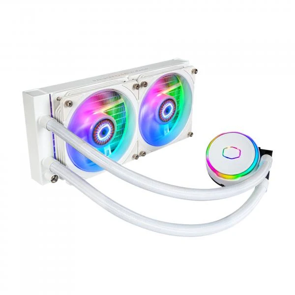 Cooler Master MasterLiquid PL240 Flux White Edition Case per computer Liquid cooling kit 12 cm Bianco [MLY-D24M-A23PZ-RW]