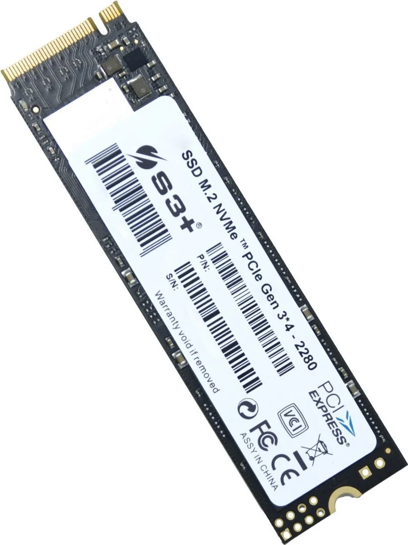 S3+ S3SSDD480 drives allo stato solido M.2 480 GB PCI Express 3.0 TLC NVMe [S3SSDD480]