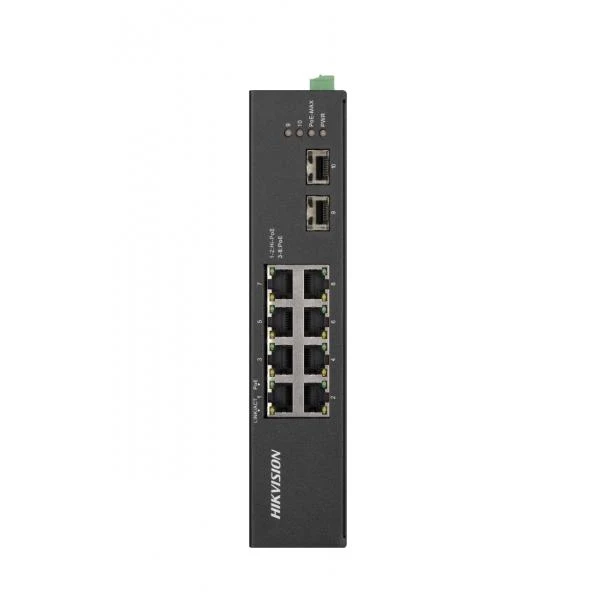 Hikvision DS-3T0510HP-E/HS switch di rete Non gestito Gigabit Ethernet (10/100/1000) Supporto Power over Ethernet (PoE) Nero [DS-3T0510HP-E/HS]