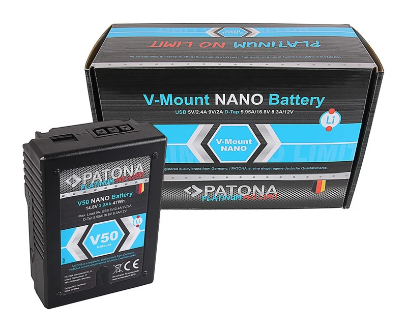 Platinum V-Mount Nano V-50 Batteria con 47Wh