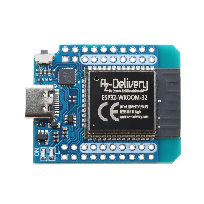 ESP32 D1 Mini NodeMCU WiFi Modul ESP 32 Bluetooth Internet Entwicklungsboard mit USB-C Anschluss kompatibel mit Arduino und kompatibel mit Wemos D1 Mini