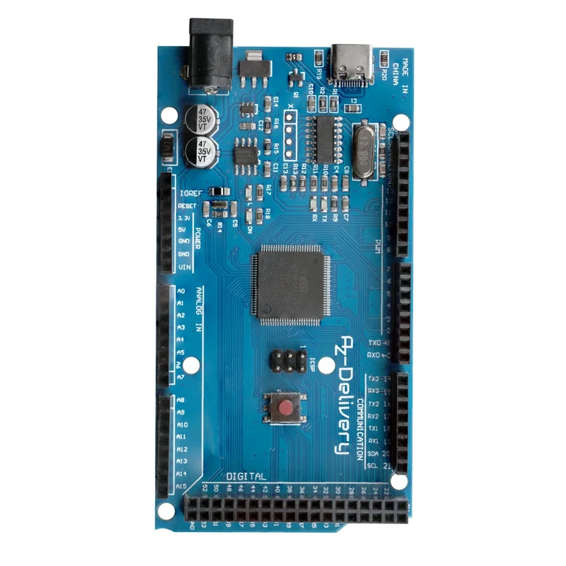 AZ-MEGA2560-Board Mikrokontroller mit USB-C Anschluss Entwicklungsboard kompatibel mit Arduino
