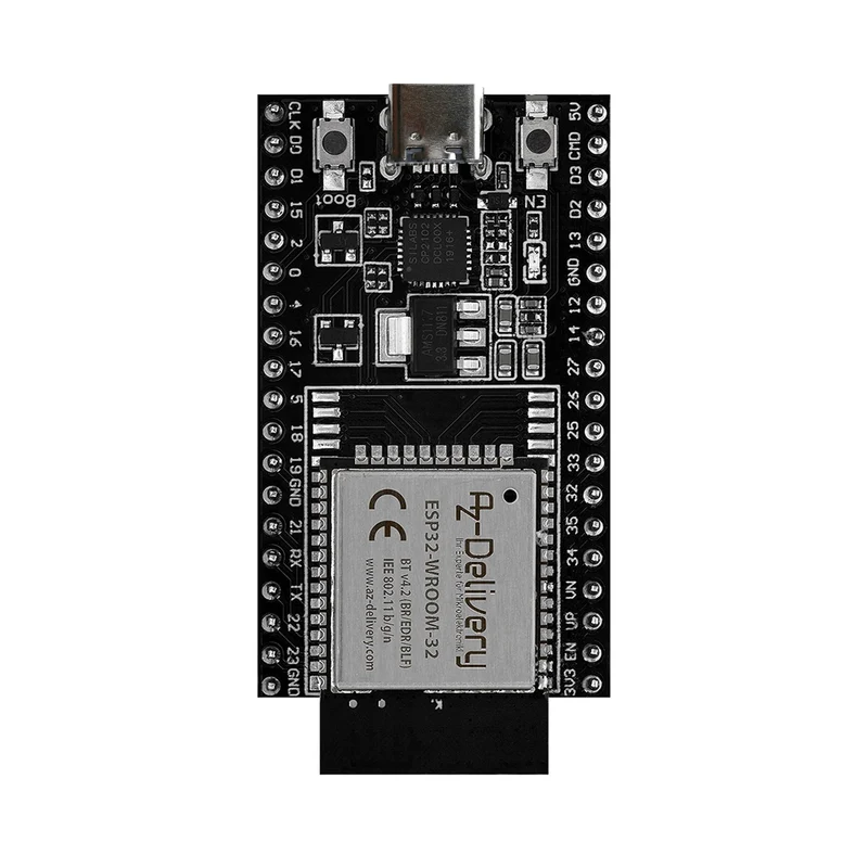 ESP32 Dev Kit C V4 NodeMCU WLAN WiFi Development Board mit USB-C Anschluss kompatibel mit Arduino