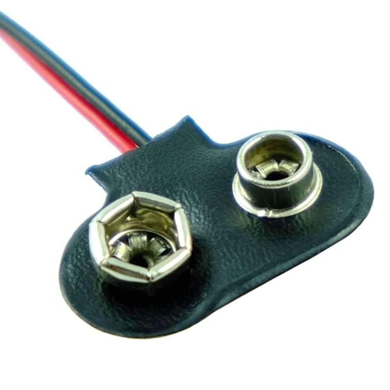 Batterieclip 9-Volt I-Typ Clip Snap mit 15cm Anschlusskabel