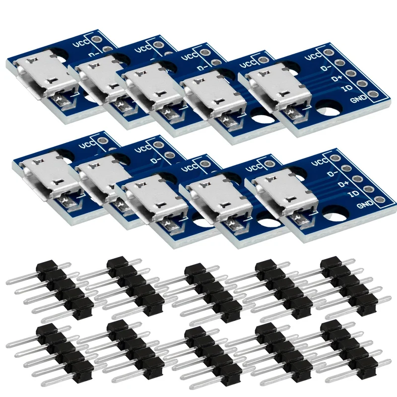 Micro-USB-Anschlussbuchse | USB-Stromversorgungsschnittstelle | 5V-Strommodul | kompatibel mit Arduino