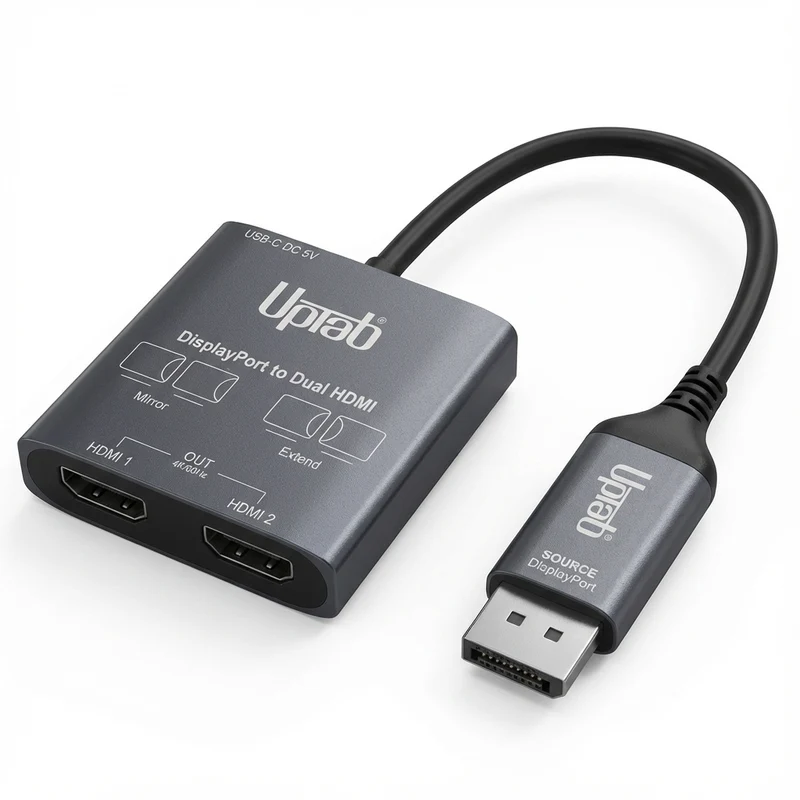 Adattatore DisplayPort a doppio HDMI 4K 60Hz MST