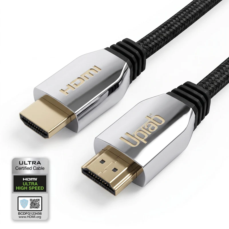 Cavo HDMI ad altissima velocità certificato (2.1 8K HDR VRR) Dolby Vision e Dolby Atmos (1,8 m)