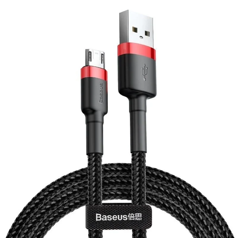 Cavo USB/MicroUSB da 2,0 m QC3.0 2,4A (CAMKLF-C91) in treccia di nylon