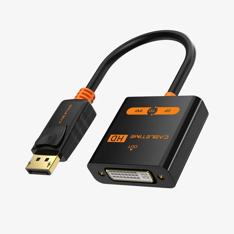 DP to DVI Adapter Converter 1080P