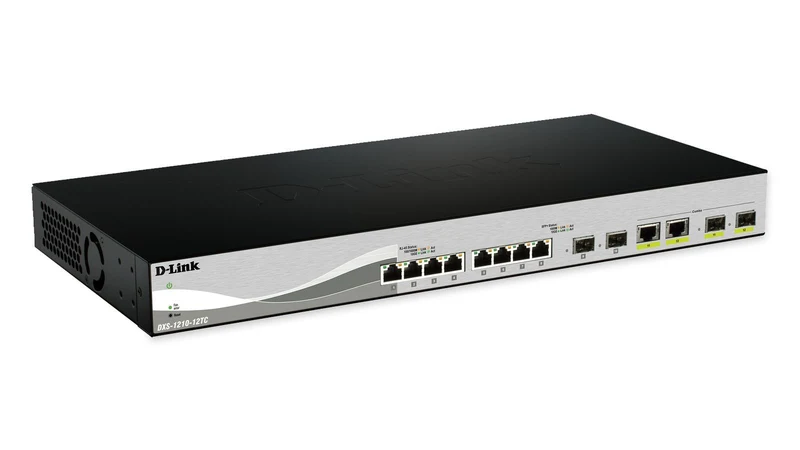D-Link DXS-1210-12SC/E switch di rete Gestito L2 10G Ethernet (100/1000/10000) 1U Nero, Argento [DXS-1210-12SC/E]