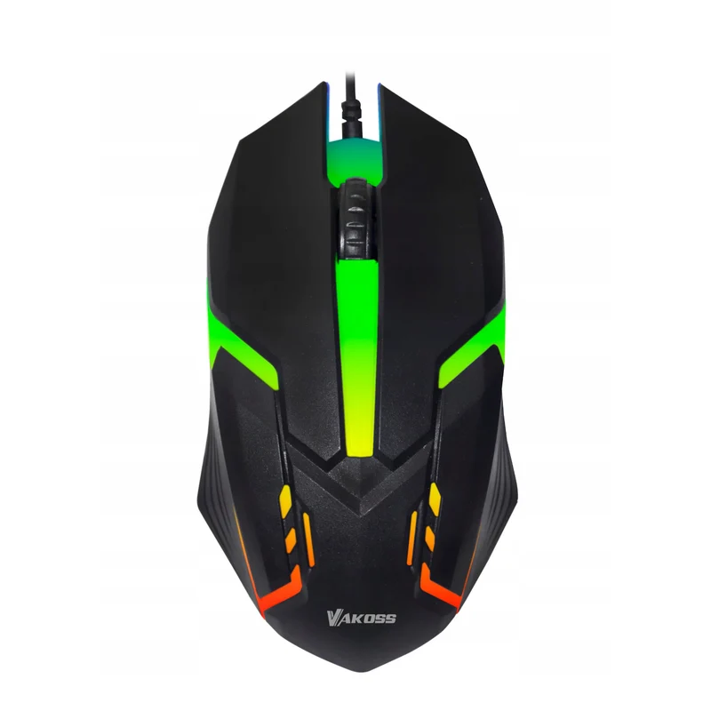 Mouse da gioco Vakoss, retroilluminato RGB, 1000dpi, TM-5133K