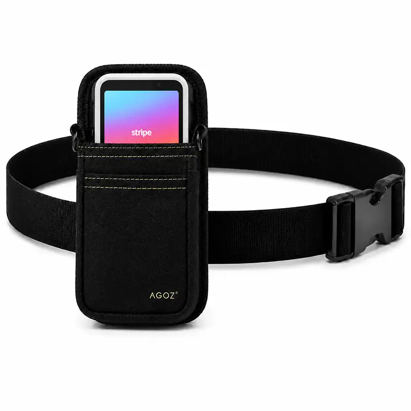 Stripe Reader Waist Belt Holster for High-Frequency Checkout | Agoz
