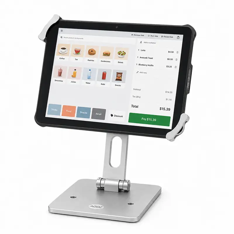 Unitech RT112 Low-Profile POS Tablet Stand for Compact Checkout | Agoz