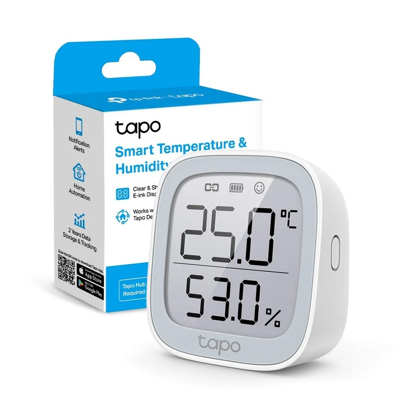 Tapo T315 Sensore di Temperatura e Umidità con Monitor, ⚠️Tapo Hub Necessario