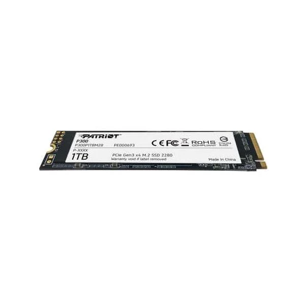 PATRIOT SSD INTERNO P300 1TB M.2 PCIE R/W 2100/1650 GEN 3X4 [P300P1TBM28]