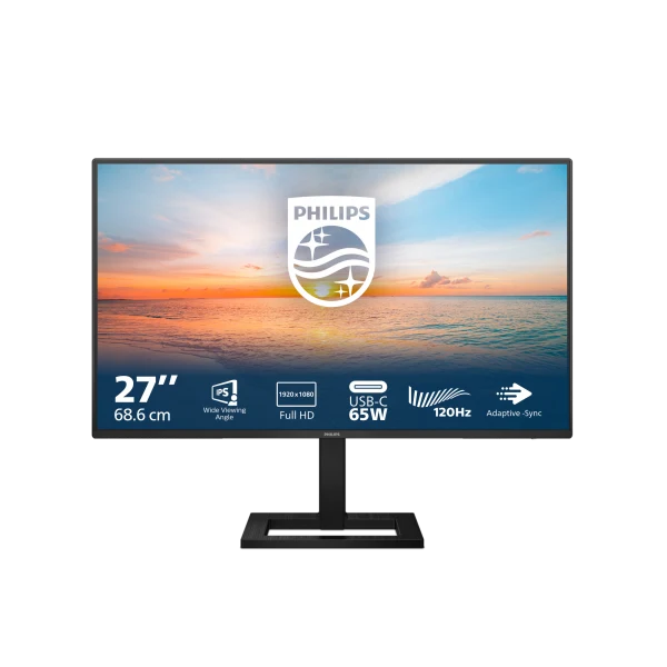PHILIPS MONITOR 27 LED IPS 16:9 FHD 1MS 250 CDM 100HZ, REG ALTEZZA, USB-C DOCK, HDMI, MULTIMEDIALE [27E1N1300AE]