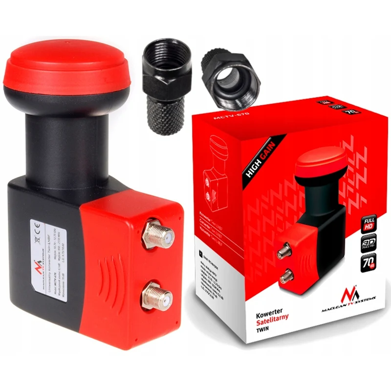 Convertitore Maclean MCTV-670 doppio + connettori F