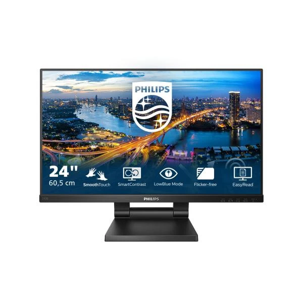PHILIPS MONITOR TOUCH 23,8 LED IPS 16:9 FHD 4MS 250 CDM, VGA/DP/HDMI, PIVOT, MULTIMEDIALE [242B1TC]