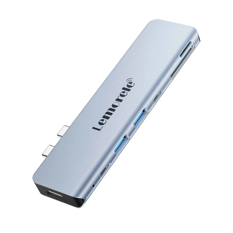 Lemorele TC14L USB-C 7-in-2 Hub – 4K HDMI, PD Charging, Multi-Device Connectivity
