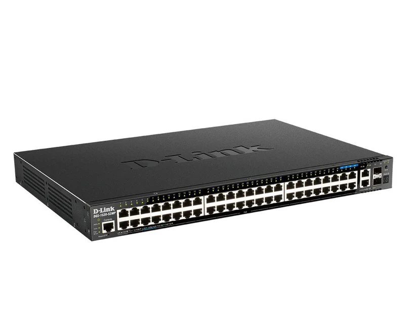 D-Link DGS-1520-52MP Gestito L3 Gigabit Ethernet (10/100/1000) Supporto Power over Ethernet (PoE) 1U Nero [DGS-1520-52MP/E]