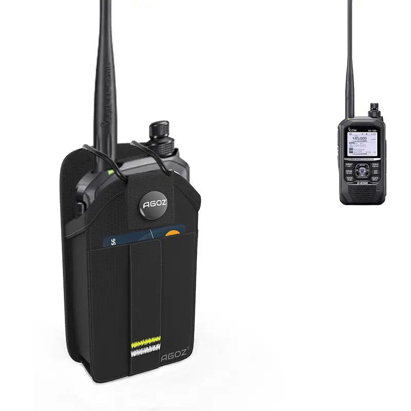 Rugged Icom Radio Holster with Snap Closure