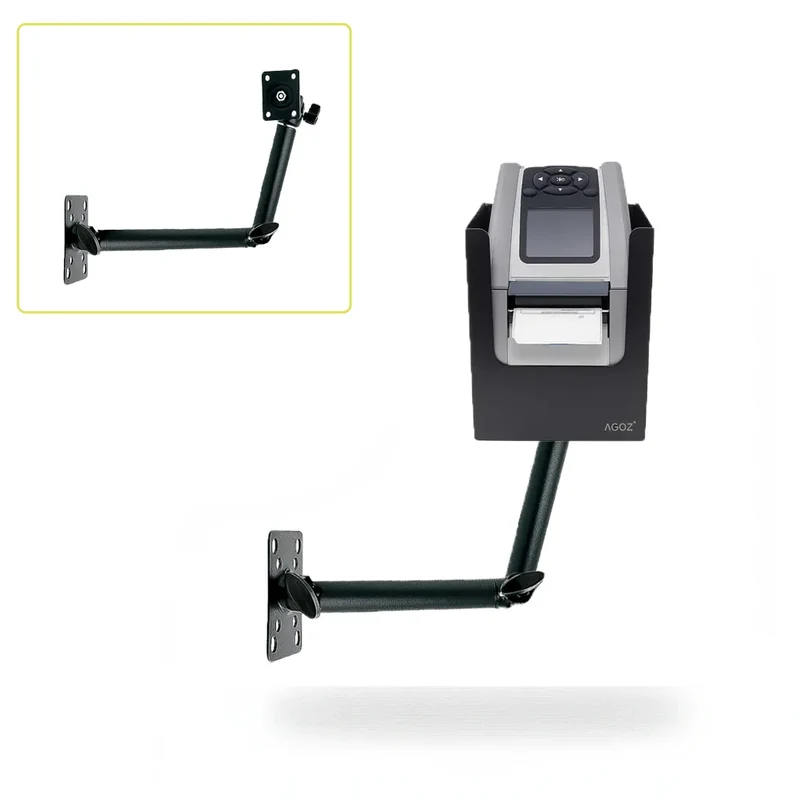 Industrial Metal Swing Arm Star Micronics Printer Holder Bracket Mount