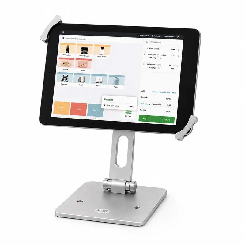Heavy-Duty Low-Profile Rhino POS Stand & Tablet Mount