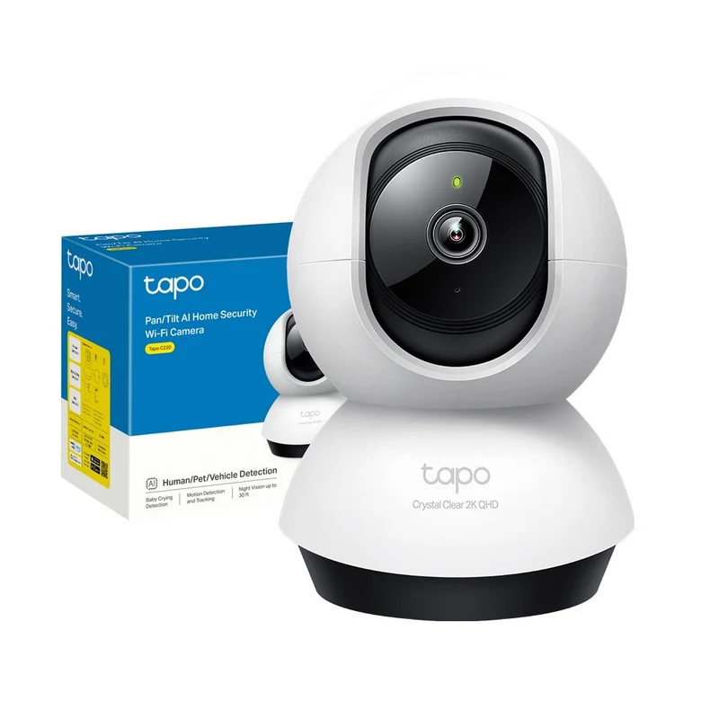 Tapo C220 Telecamera Wi-Fi Interno 2K 4MP, 360° Visuale