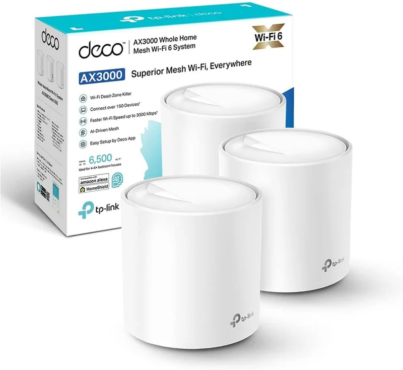 Deco X50 Sistema Mesh Wi-Fi 6 AX3000Mbps, 3pz