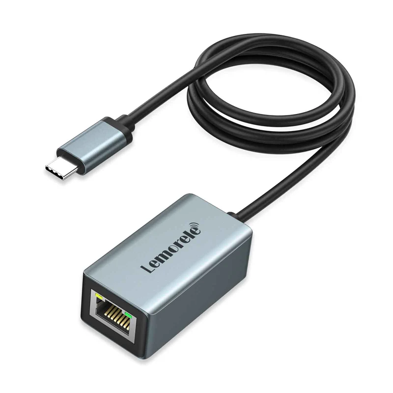 Lemorele TC48 USB-C to Gigabit Ethernet Adapter 1000Mbps