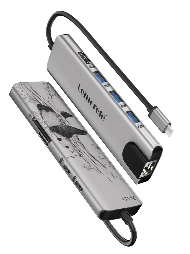 Lemorele USB C Hub 9 in 1【TC39-x】
