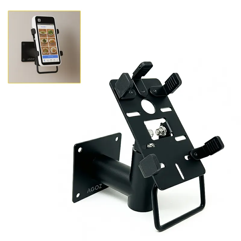 Durable Metal POS Wall Mount Swivel Stand for Square Devices