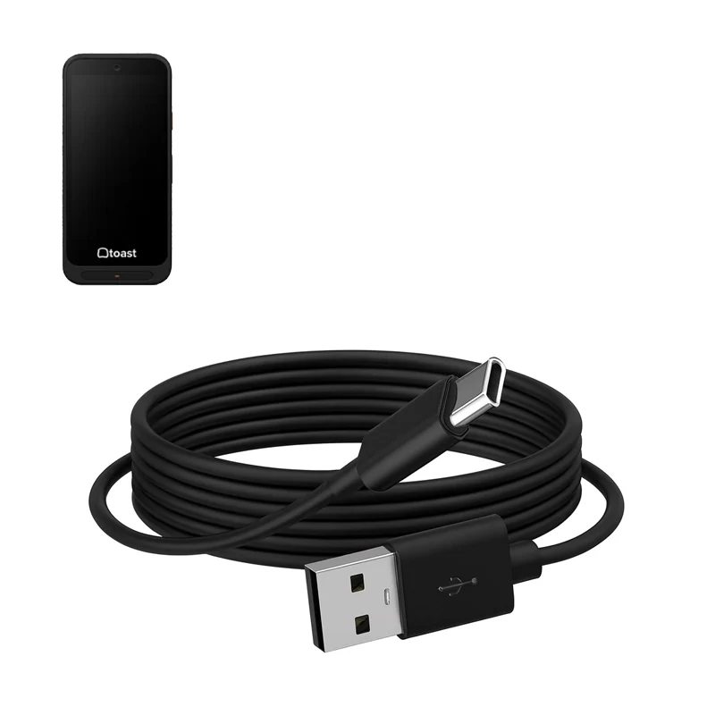 USB-A to USB-C Charger Cable for Toast Go 3 Handheld