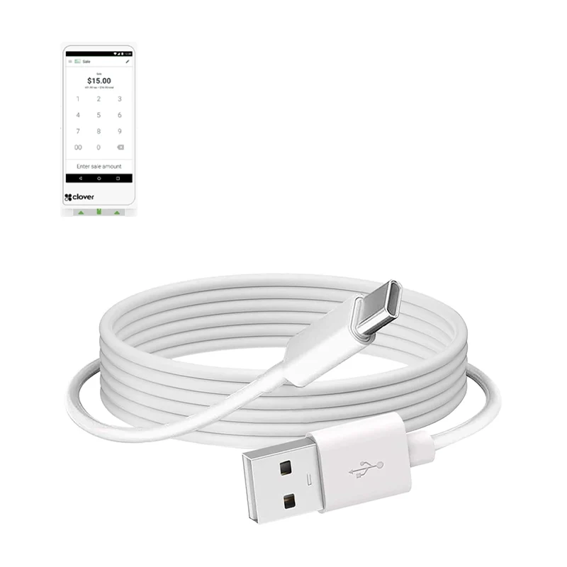 Charger Cable USB-A to USB-C for Clover Flex POS Terminal | Agoz