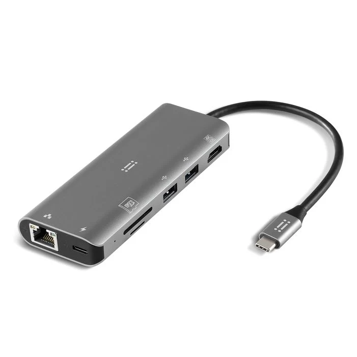 All-In adattatore multiplo USB-C in alluminio per MacBook e iPad
