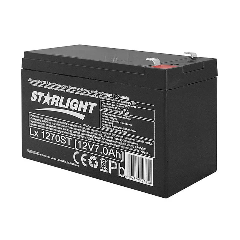 Batteria al gel LX1270 12 V 7 Ah AGB senza manutenzione