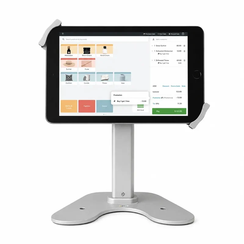 Heavy-Duty Countertop Tablet Stand for Elo I-Series 2.0 10" - High-Profile