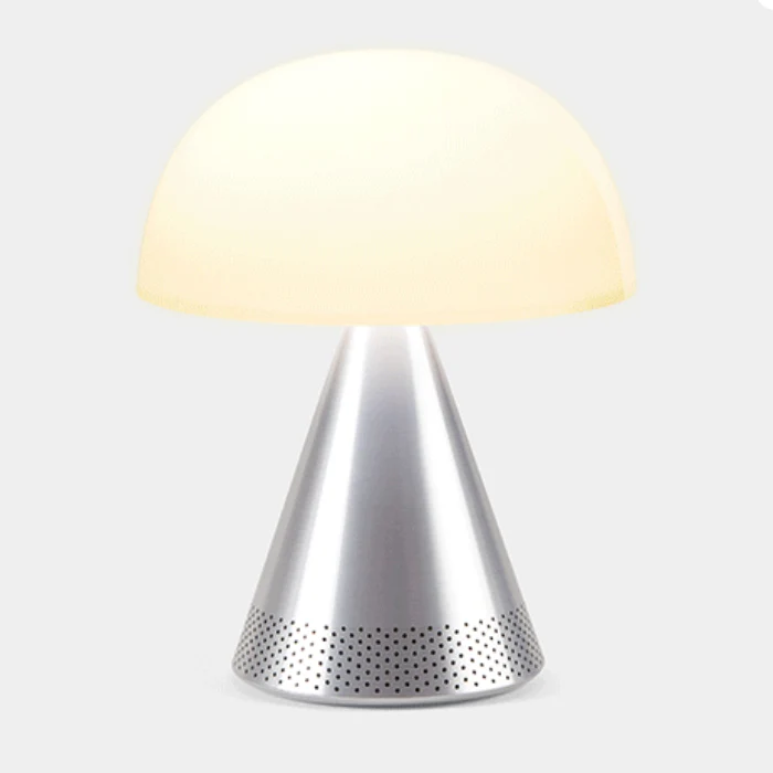 Speaker Bluetooth e lampada LED Lexon Mina L Audio - Alluminio