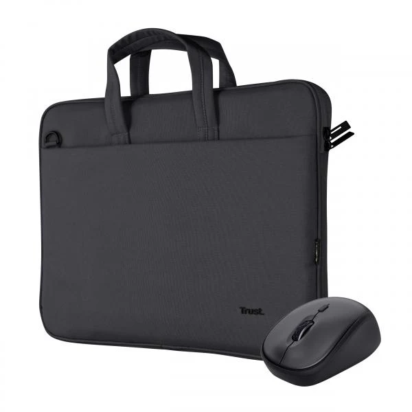 TRUST BORSA E MOUSE BOLOGNA, NERO [24988]