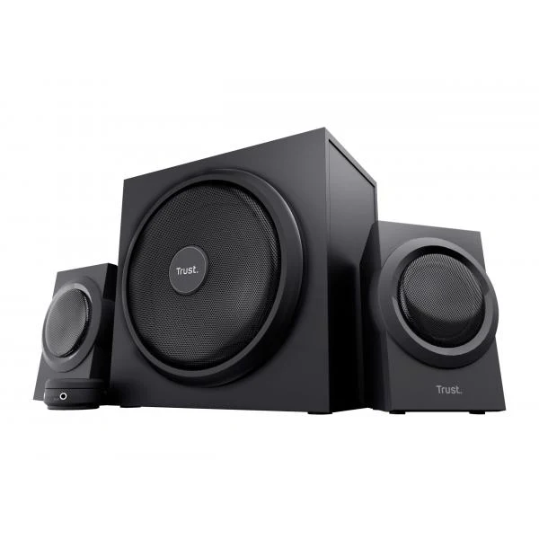 TRUST SET ALTOPARLANTI SPEAKERS 2.1 120W PICCO (60W RMS) - CON TELECOMANDO CON INGRESSO AUX + PRESA [23696]