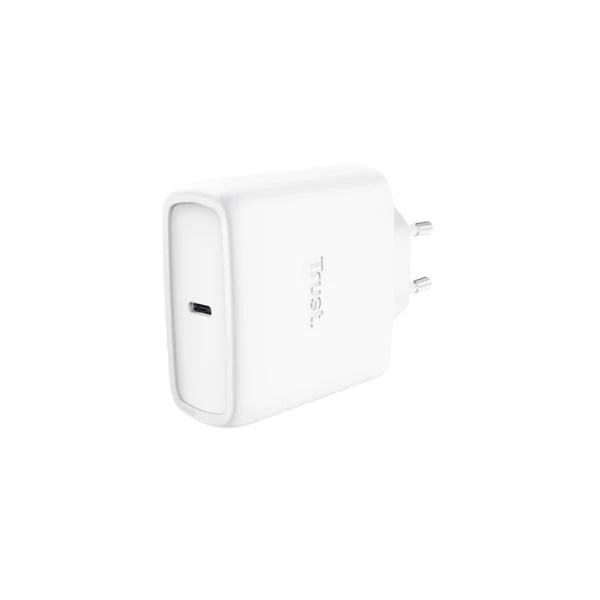 TRUST ALIMENTATORE/CARICABATTERIA 65W USB-C GAN - CAVO RICARICA INCLUSO - PLASTICA RICICLATA 50 - M [25524]