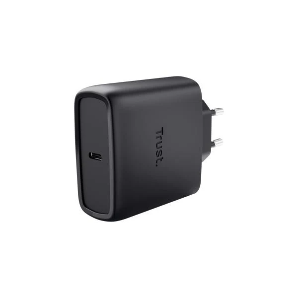 TRUST ALIMENTATORE/CARICABATTERIA 65W USB-C GAN - CAVO RICARICA INCLUSO - PLASTICA RICICLATA 50 - M [25523]