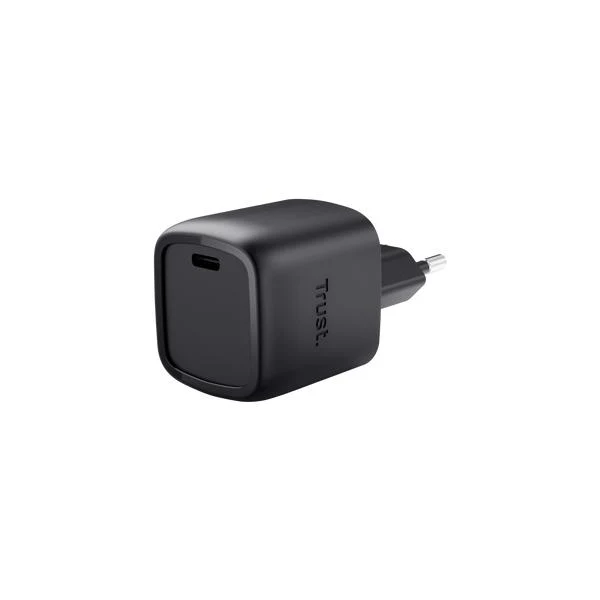 TRUST ALIMENTATORE/CARICABATTERIA 30W USB-C GAN - PLASTICA RICICLATA 50 - MAXO - NERO [25519]