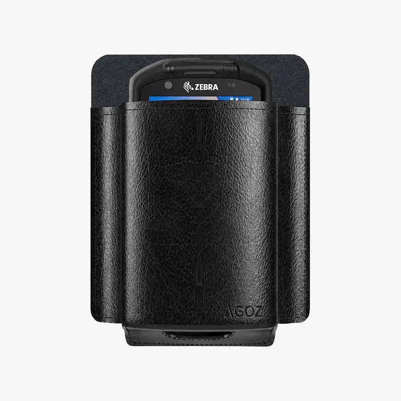 Leather Belt Holster for Zebra Barcode Scanners in Daily Operations | Agoz