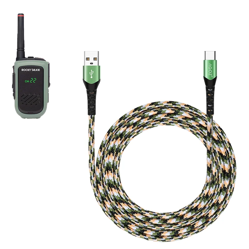 USB-C Fast Charger Cable for Rocky Talkie Two-Way Radio