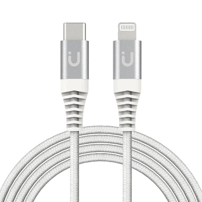Cavo Tunit da USB-C a Lightning 1 metro - Colore argento