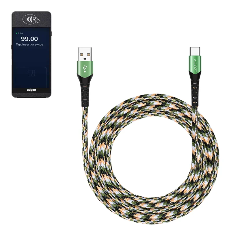 USB-C Cable Fast Charger for Adyen Mobile POS Terminal