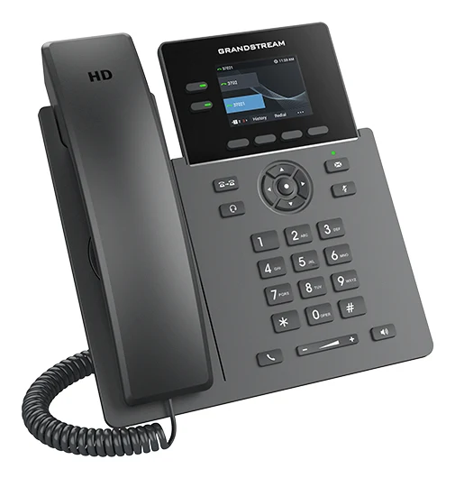 Grandstream GRP2610P - PoE IP Phone, 2 account SIP, Porte Ethernet da 10/100 Mbps - Alimentatore non incluso [GRP2610P]