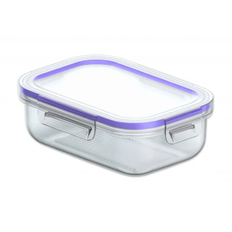 Pratico contenitore per alimenti, capacità 0,6 l, coperchio con clip